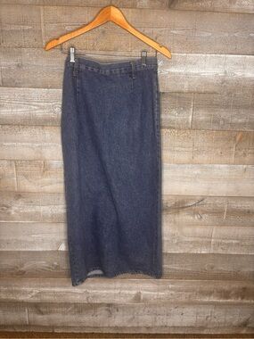 Arizona Jean Company 90s Classic Dark Blue Denim Maxi Skirt